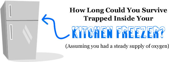 How long could you survive trapped inside your kitchen freezer?