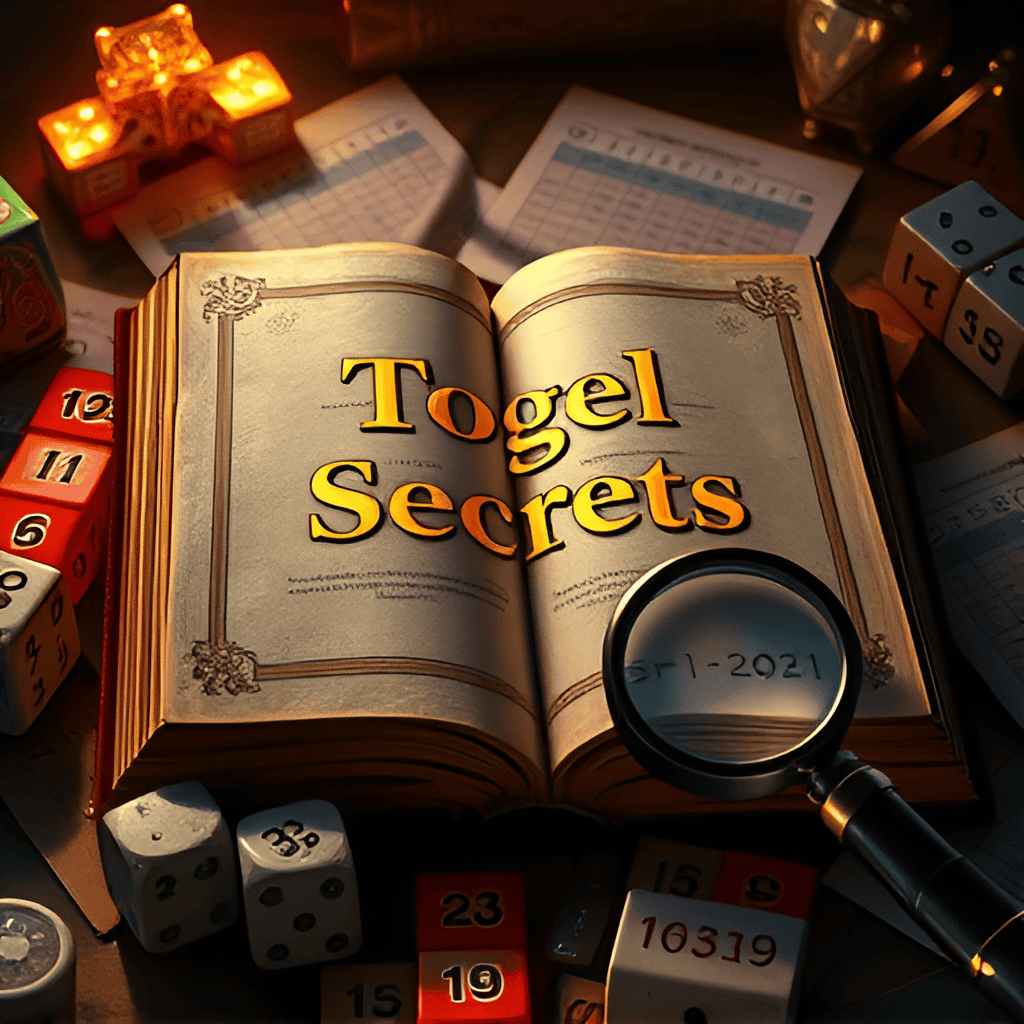An_ancient_book_open_to_a_page_with_Togel_Secrets_written_in_gold_surrounded_by_glowing_dice_charts__155704625